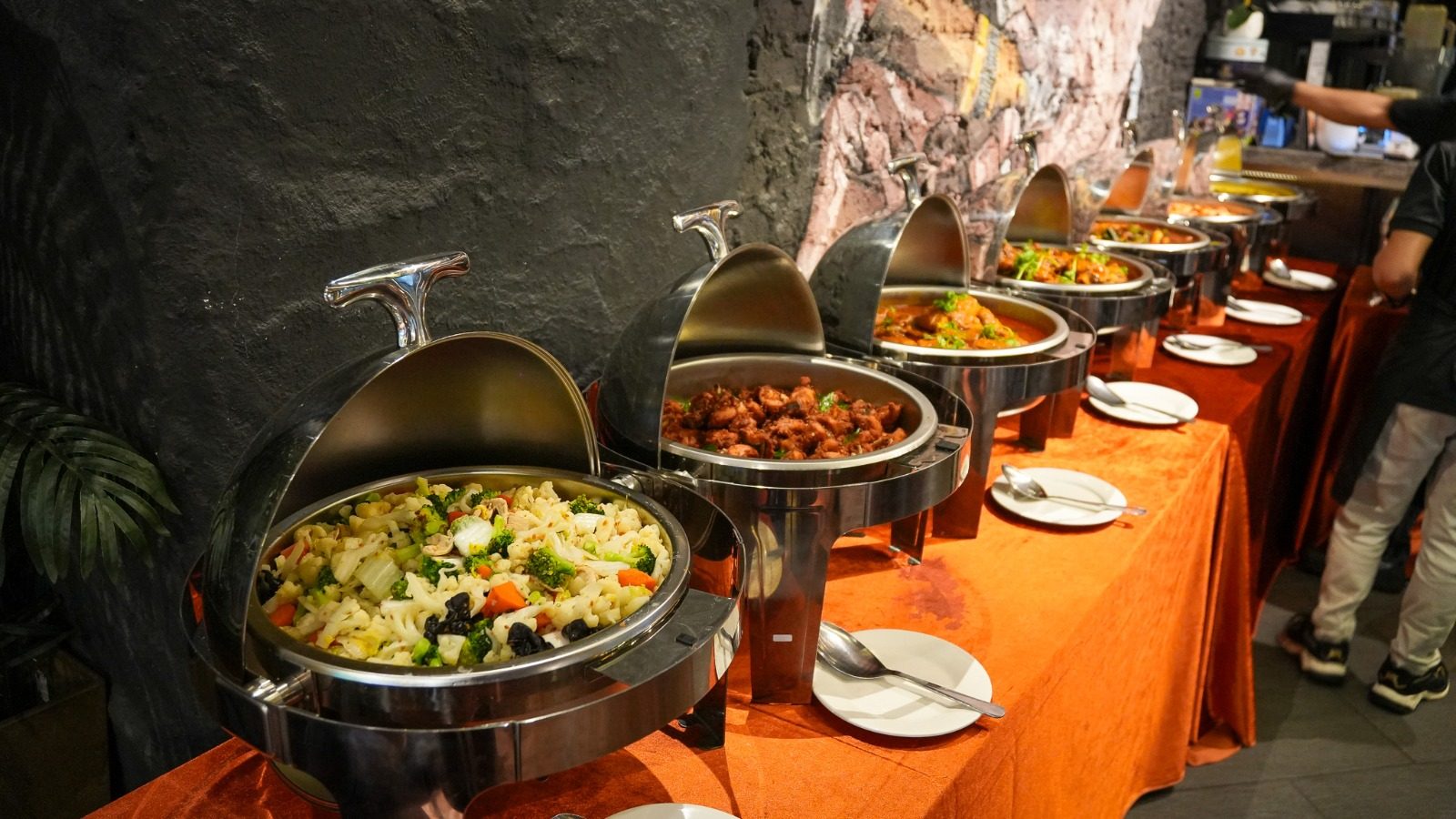 Buffet spread at Canai 15 Cafe